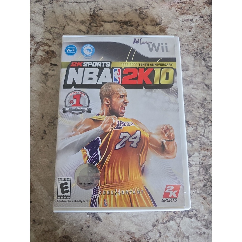 2K Games NBA‎ 2K10 Kobe Bryant 24 - Nintendo Wii 2009 - Basketball Video Game